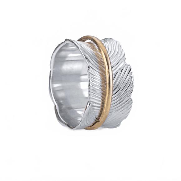 NEW MEDITATION RINGS eden ring in silver/yellow gold